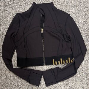 Lululemon Cropped Define Black Gold Logo Special Edition small